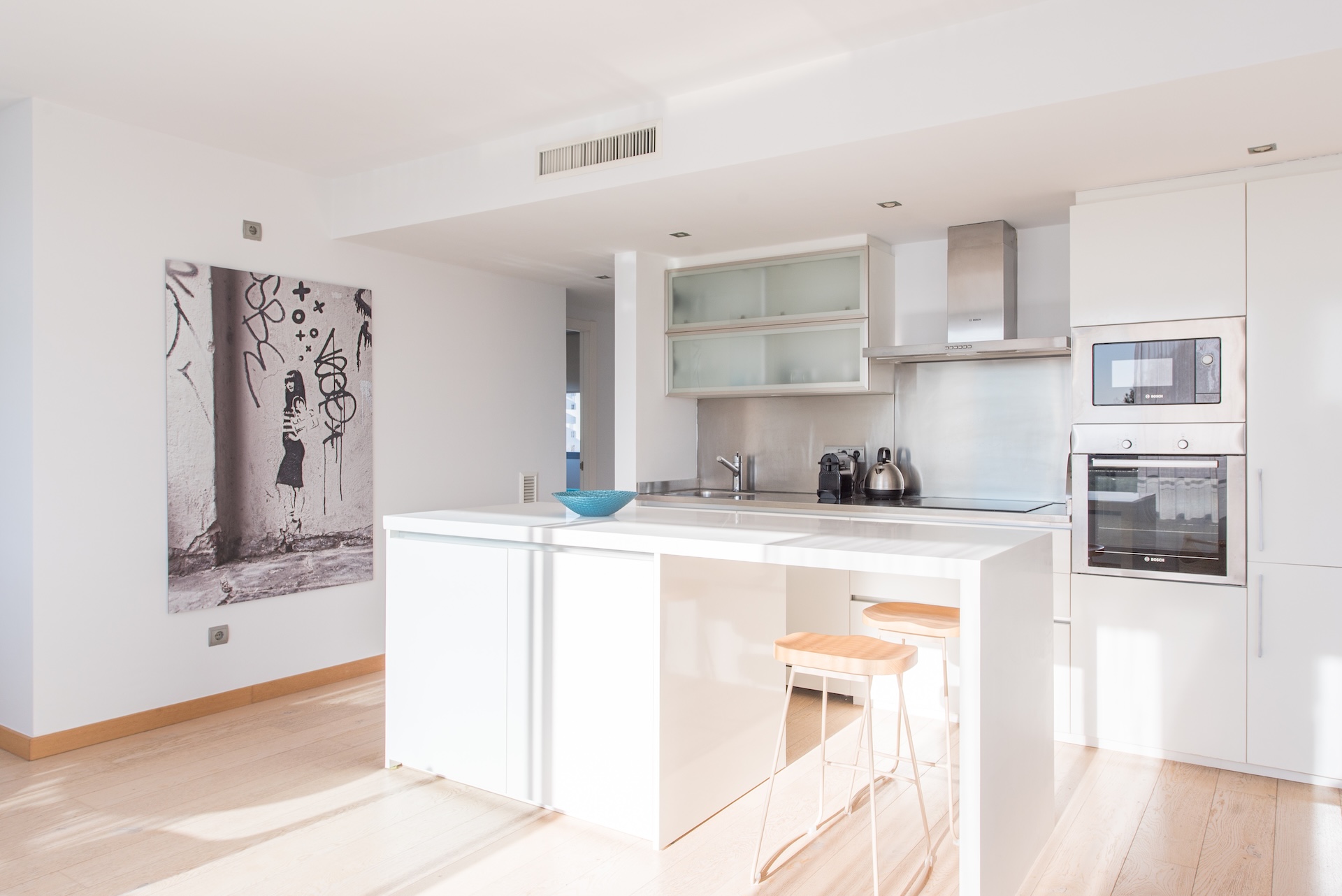 Resa Estates Ibiza for sale te koop apartment views Botafoch Talamanca kitchen side.jpg